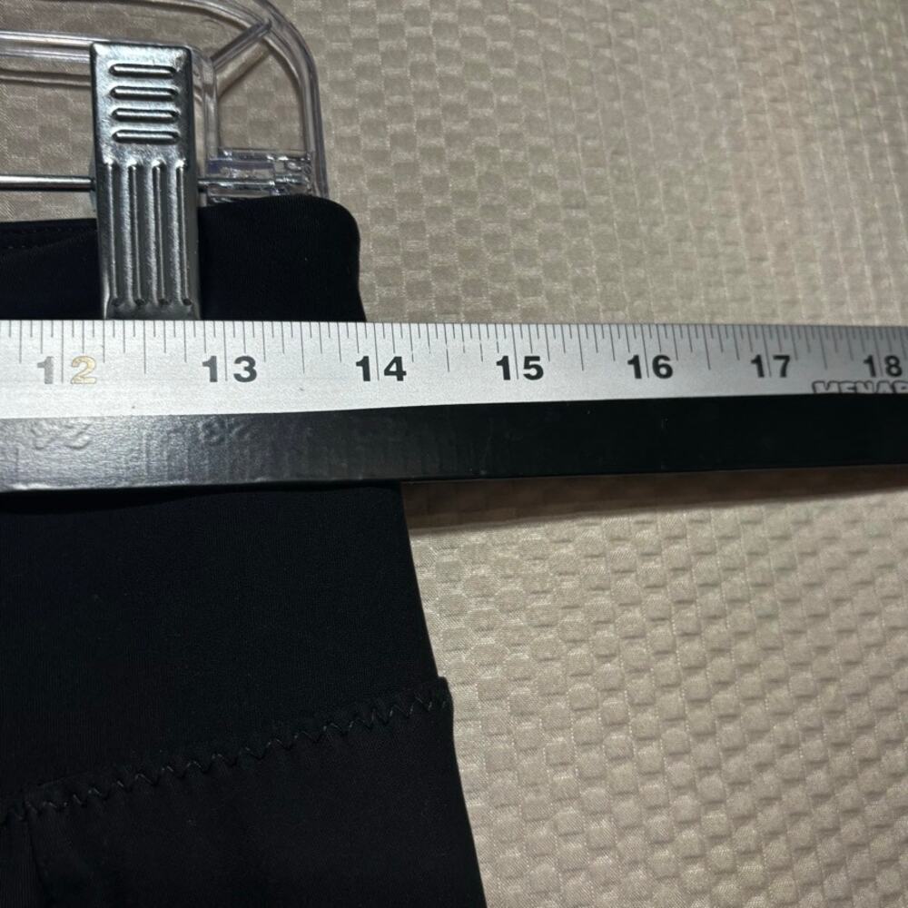 Athleta Stellar Tight Leggings Size Small Black Zip Pockets Trouser Style - Picture 5 of 10